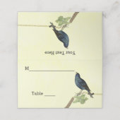 歌うブラックバードキャタピラーオンブランチイエロー プレイスカード (外部開封)