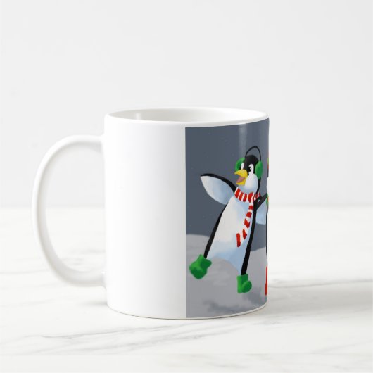 歌うペンギン コーヒーマグカップ (左)