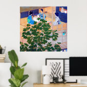 歌うレッスン川瀬蓮井1915 2パネル画面 ポスター (ホームオフィス)