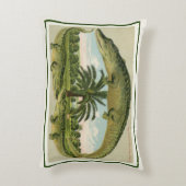 歌うワニのポストカード アクセントクッション (裏面(縦))