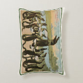 歌うワニのポストカード アクセントクッション (正面(垂直))