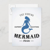 歌う人魚のポスター ポストカード (正面/裏面)