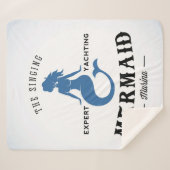 歌う人魚ポスター シェルパブランケット (正面(横))