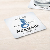 歌う人魚ポスター スクエアペーパーコースター (アングル)