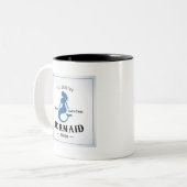 歌う人魚ポスター ツートーンマグカップ (正面左)