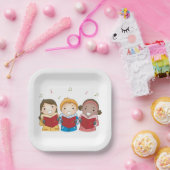 歌う子供 ペーパープレート (パーティー)