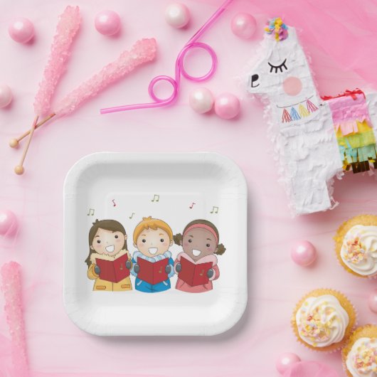 歌う子供 ペーパープレート (パーティー)