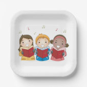 歌う子供 ペーパープレート (正面)