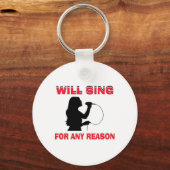 歌う少女 キーホルダー (正面)