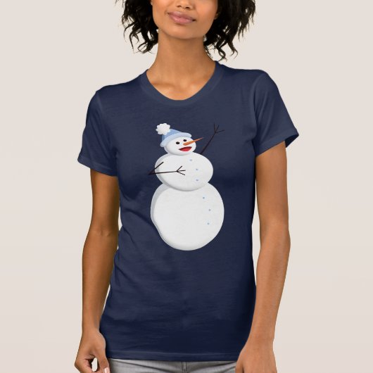 歌う幸せ雪だるま Tシャツ (正面)