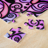 歌う心拍ステンドグラスのスタイル ジグソーパズル (側面)