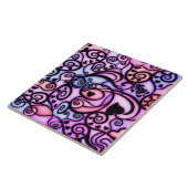 歌う心拍ステンドグラスのスタイル タイル (側面)