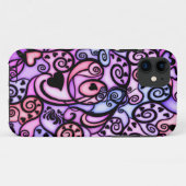 歌う心拍ステンドグラスのスタイル Case-Mate iPhoneケース (裏面(横))