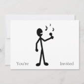 歌う棒の姿 招待状 (正面)