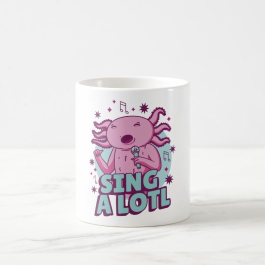 歌う歌うAxolotl コーヒーマグカップ (中央)