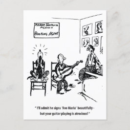 歌う犬、ユーモアのあるヴィンテージ ポストカード