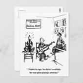 歌う犬、ユーモアのあるヴィンテージ ポストカード (正面/裏面)