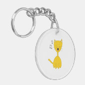歌う猫 キーホルダー (正面左)