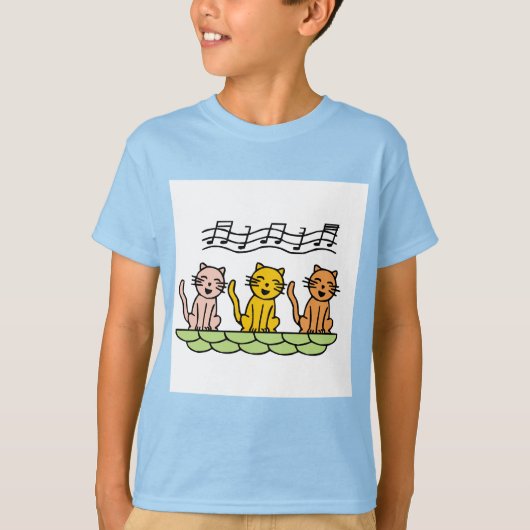歌う猫Tシャツおよびギフト Tシャツ (正面)