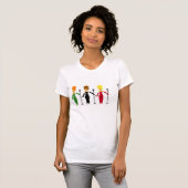 歌う花型女性歌手Tシャツ Tシャツ (正面フル)