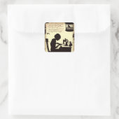 歌う裁縫レディヴィンテージ妖精の詩 スクエアシール (バッグ)