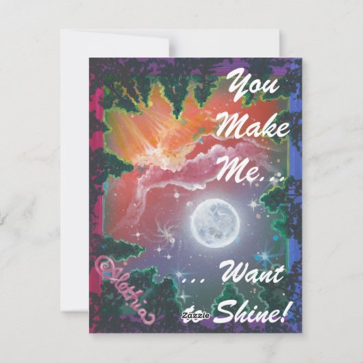 「。..歌う輝く"ありがとう励ましカード シーズンカード (裏面)