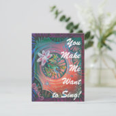 「。..歌う輝く"ありがとう励ましカード シーズンカード (スタンド正面)