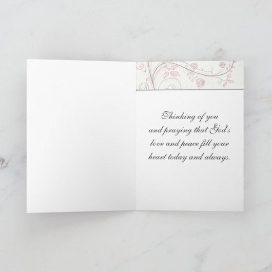 歌う鳥によってカスタマイズ挨拶状 カード (内部)