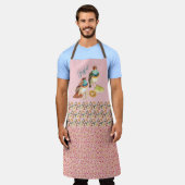 歌う鳥のエプロン エプロン (着用した状態)