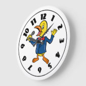 歌う鳥の時計 ラージ壁時計 (傾斜)