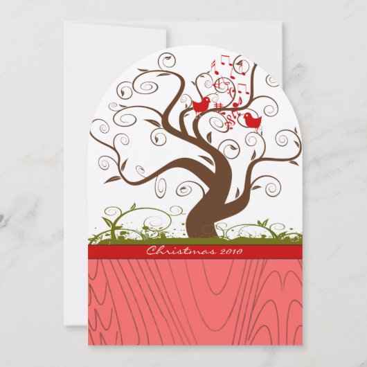 歌う鳥の木の木クリスマスディナー 招待状 (裏面)