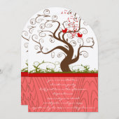 歌う鳥の木の木クリスマスディナー 招待状 (正面/裏面)