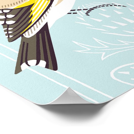 歌う鳥 ポスター (角)