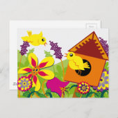 歌う鳥 ポストカード (正面/裏面)