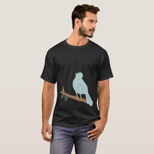 歌う鳥 Tシャツ (正面フル)