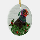 歌う鶏 セラミックオーナメント (右)