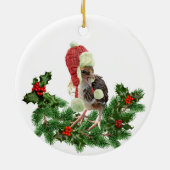 歌う鶏 セラミックオーナメント (裏面)