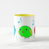 歌う3羽の小鳥 マグカップ (中央)