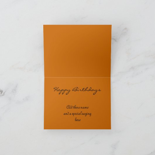 歌う、男性_ カード (内部)