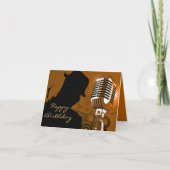 歌う、男性_ カード (正面)