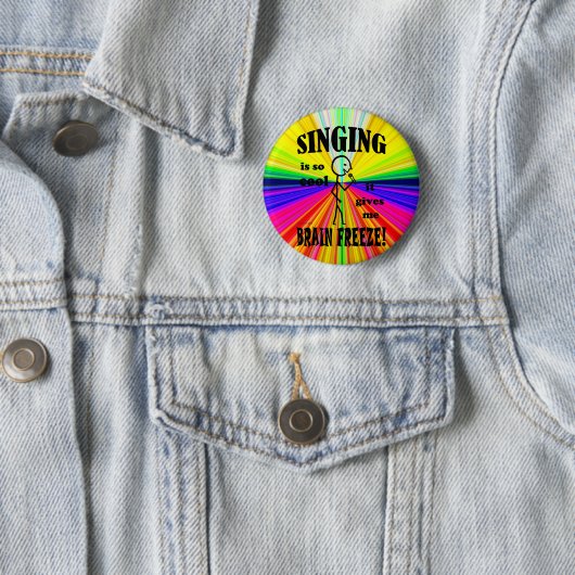 歌う、脳の凍結 缶バッジ (インサイチュ)