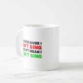 歌えないよマグカップ コーヒーマグカップ (正面左)