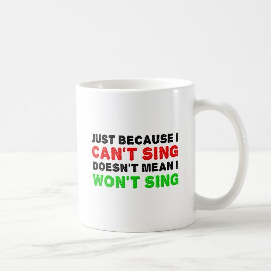 歌えないよマグカップ コーヒーマグカップ (右)