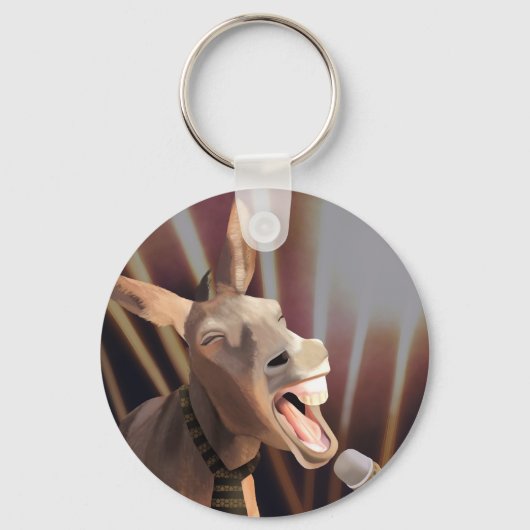 歌おもしろいうドンキーファーム動物 キーホルダー (正面)