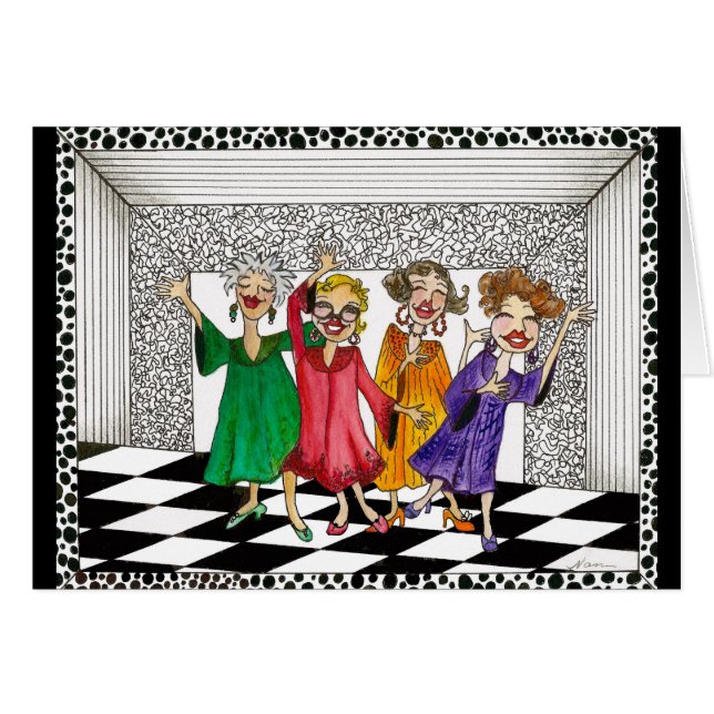 歌お洒落や踊りの女性 (正面横)