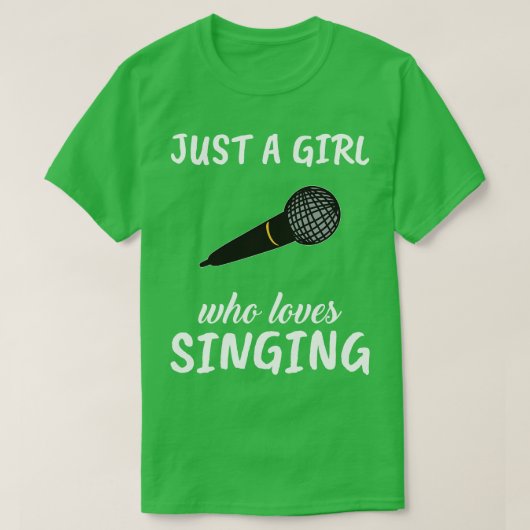 歌が大好きな女の子 Tシャツ (デザイン正面)