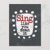 歌ってやるってのははがき ポストカード (正面)