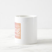 歌ってドーナツを食べるのが私の願い コーヒーマグカップ (中央)