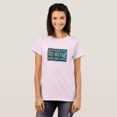 歌って猫を撫でるのが最高 Tシャツ (正面フル)