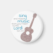 「歌って音楽を作って…」 ギターマグネット マグネット (正面)